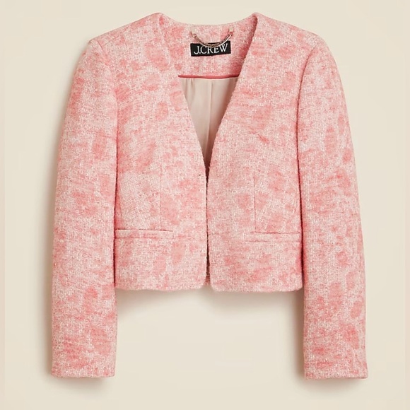 J. Crew Jackets & Blazers - NWOT JCrew Collarless jacket in Italian tweed